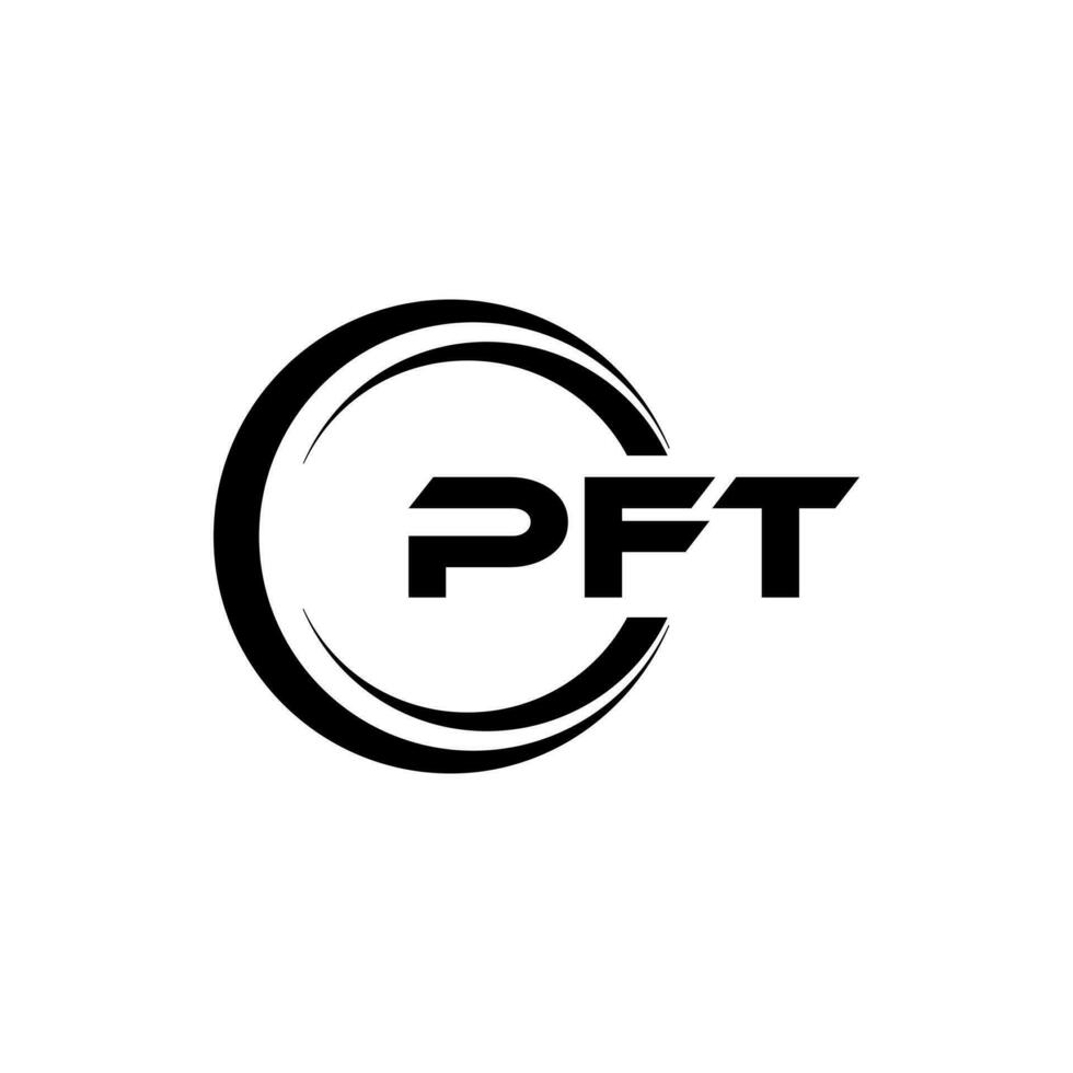 pft Brief Logo Design, Inspiration zum ein einzigartig Identität. modern Eleganz und kreativ Design. Wasserzeichen Ihre Erfolg mit das auffällig diese Logo. vektor