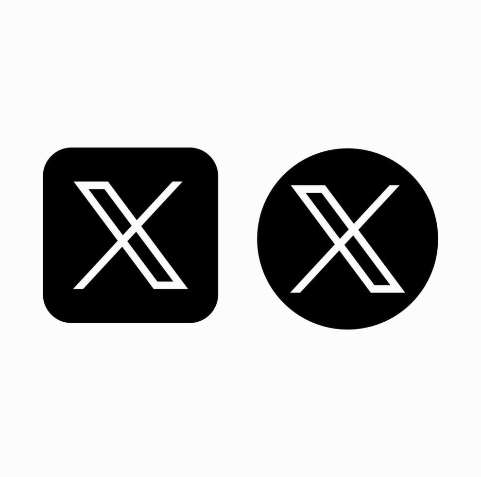 social media x vektor ny symbol