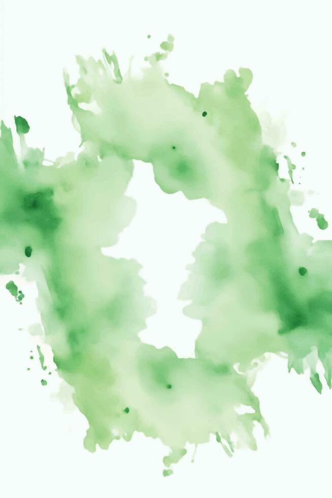 grön akvarell bakgrund vektor