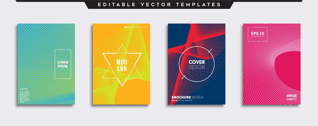 Minimale Vector-Cover-Designs. Zukünftige Plakatschablone. vektor