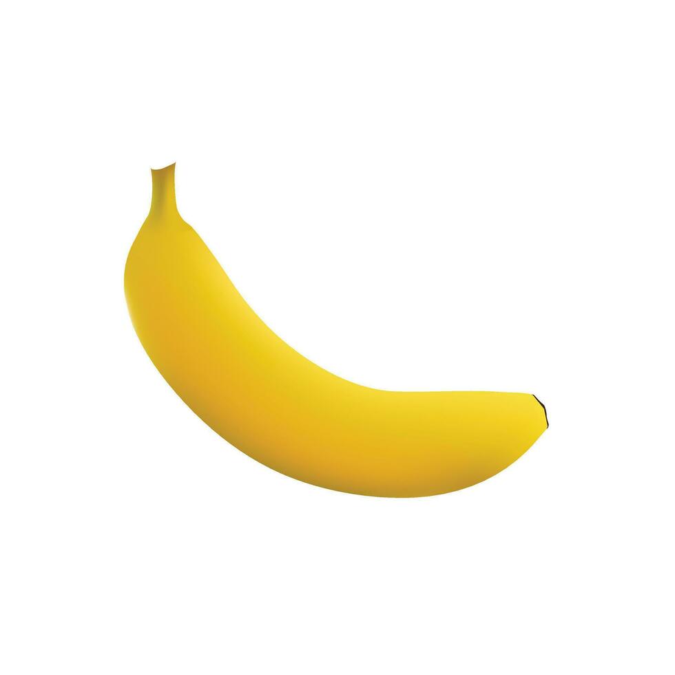 Gelb Banane Illustration auf Weiß Hintergrund vektor