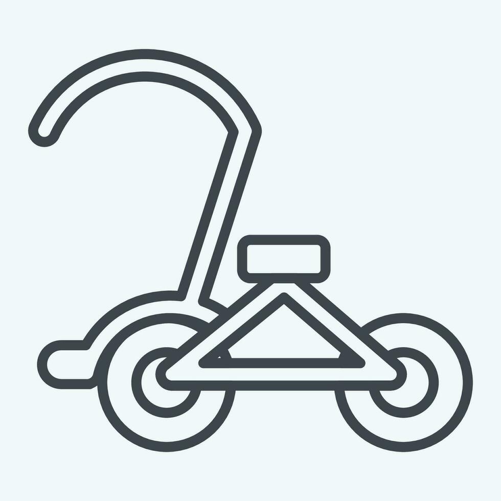 ikon cykel. relaterad till cambodia symbol. linje stil. enkel design redigerbar. enkel illustration vektor