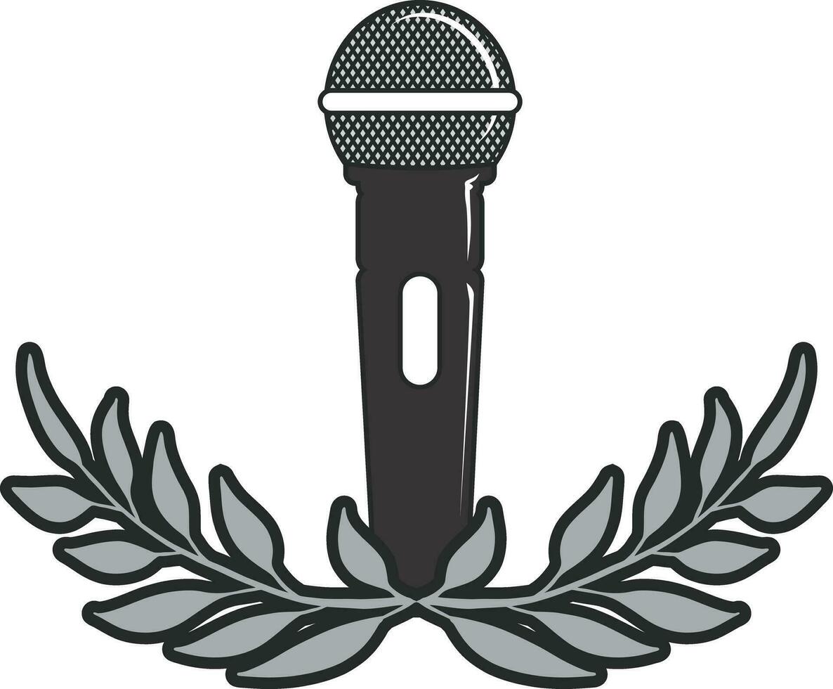 podcast logotyp ikon design vektor