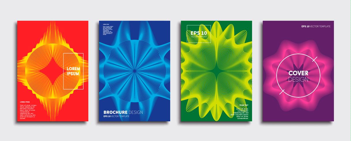 Minimale Vector-Cover-Designs. Zukünftige Plakatschablone. vektor