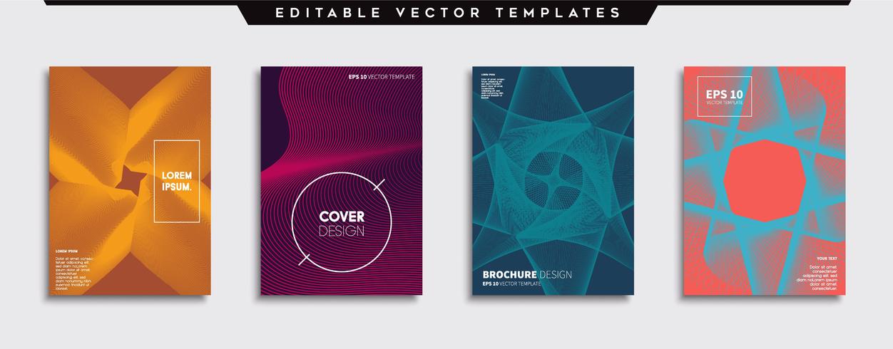 Minimale Vector-Cover-Designs. Zukünftige Plakatschablone. vektor