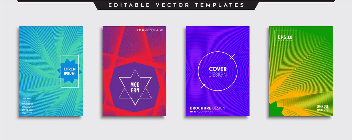 Minimale Vector-Cover-Designs. Zukünftige Plakatschablone. vektor