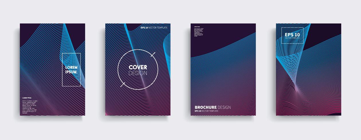 Minimale Vector-Cover-Designs. Zukünftige Plakatschablone. vektor