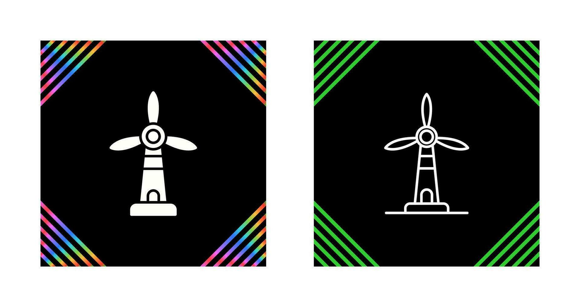 Symbol für Windmühlenvektor vektor