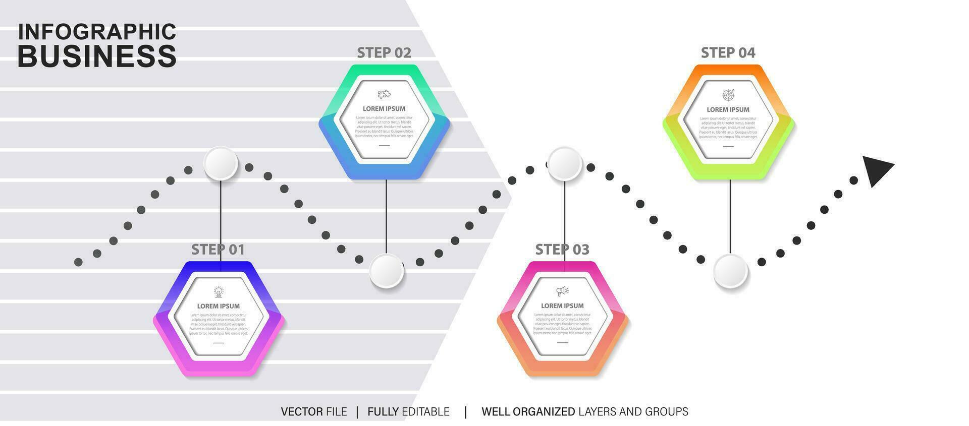 Vektor abstrakt Element Zeitleiste Infografiken.