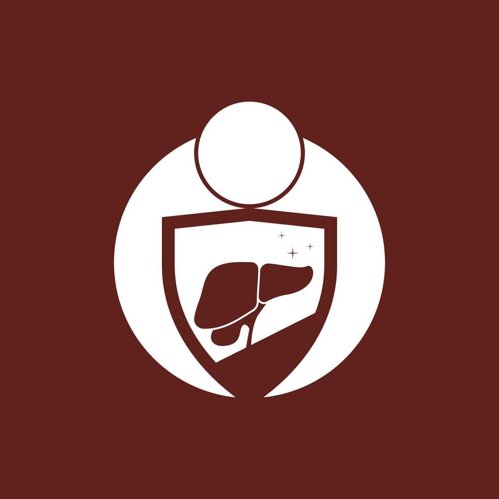 Leber medizinisch Logo Vektor Vorlage Illustration