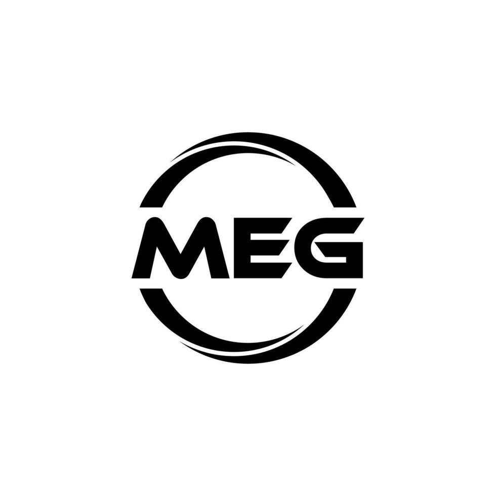 Meg Brief Logo Design, Inspiration zum ein einzigartig Identität. modern Eleganz und kreativ Design. Wasserzeichen Ihre Erfolg mit das auffällig diese Logo. vektor