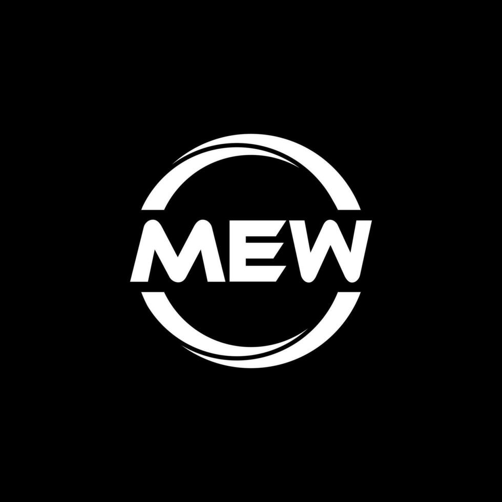 mew brev logotyp design, inspiration för en unik identitet. modern elegans och kreativ design. vattenmärke din Framgång med de slående detta logotyp. vektor