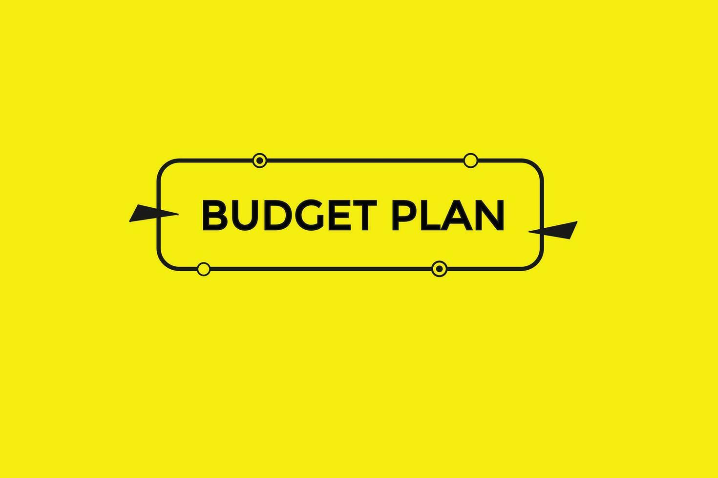 Neu Budget planen modern, Webseite, klicken Taste, eben, Zeichen, Rede, Blase Banner, vektor