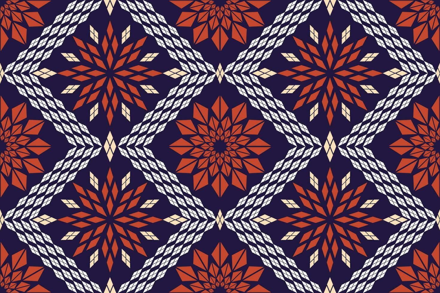 geometrisch ethnisch aztekisch Stickerei Stil.Figur Ikat orientalisch traditionell Kunst Musterdesign zum ethnisch Hintergrund, Hintergrund, Mode, Kleidung, Verpackung, Stoff, Element, Sarong, Grafik, Vektor Illustration.