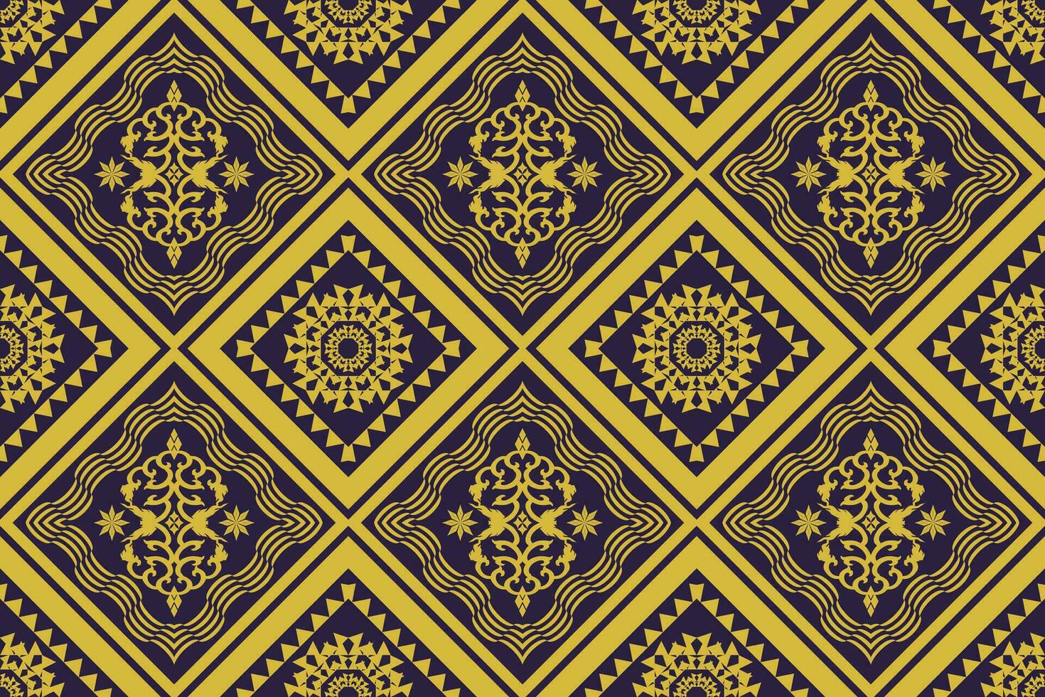 geometrisch ethnisch aztekisch Stickerei Stil.Figur Ikat orientalisch traditionell Kunst Musterdesign zum ethnisch Hintergrund, Hintergrund, Mode, Kleidung, Verpackung, Stoff, Element, Sarong, Grafik, Vektor Illustration.