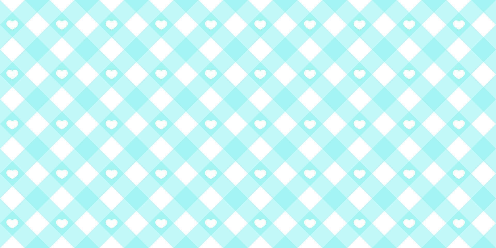gingham diagonal sömlös mönster i blå pastell Färg. vichy pläd design för påsk Semester textil- dekorativ. vektor rutig mönster för tyg - picknick filt, bordsduk, klänning, servett.