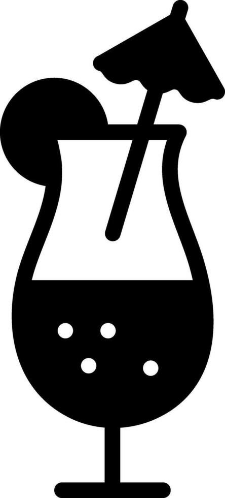 fast ikon för drycker vektor