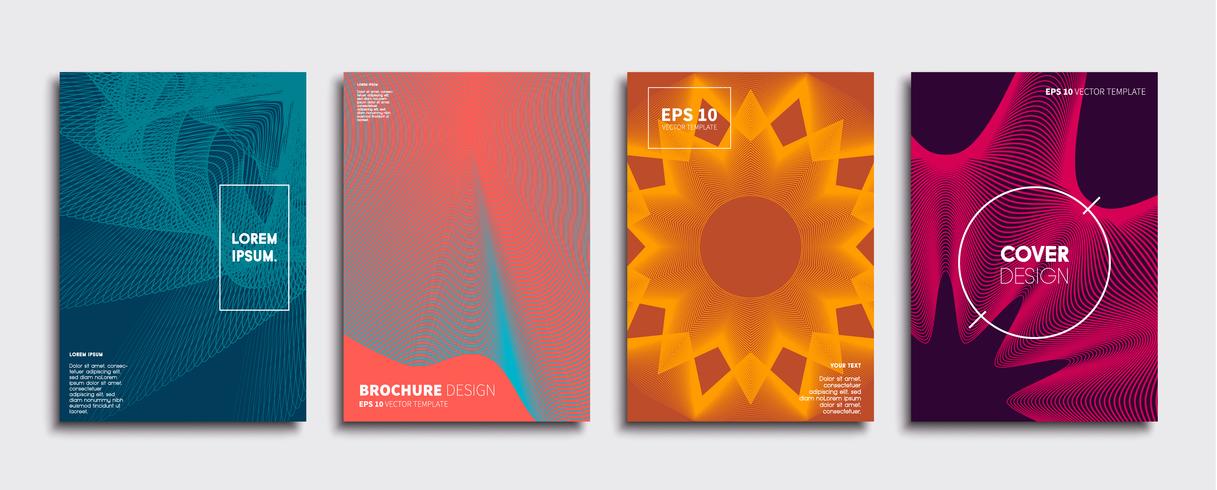 Minimale Vector-Cover-Designs. Zukünftige Plakatschablone. vektor