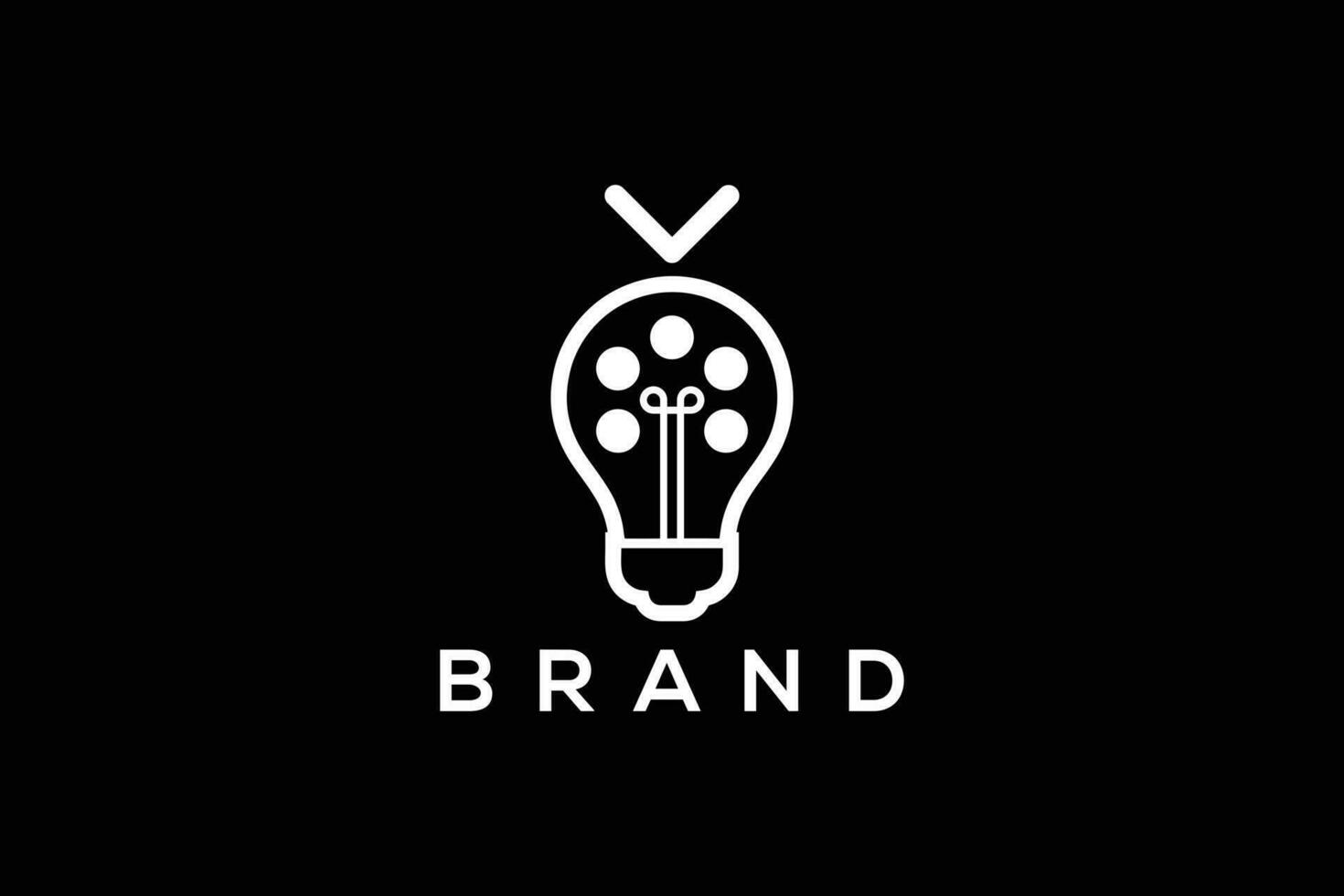 modisch und minimal Wissen und Film und Fernsehen Produktion Vektor Logo Design