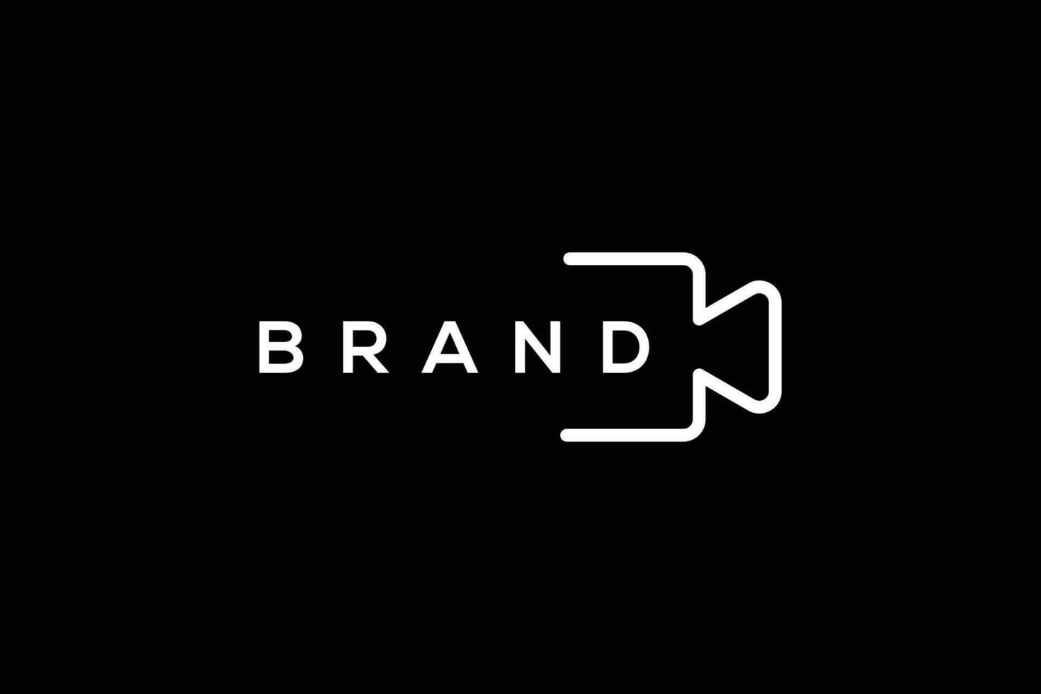 trendig och minimal filma produktion vektor logotyp design