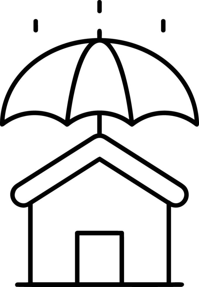 Regenschirm Schutz Symbol Symbol Vektor Bild. Illustration von das Sicherheit schützen Regenschirm Sicherheit Design Bild