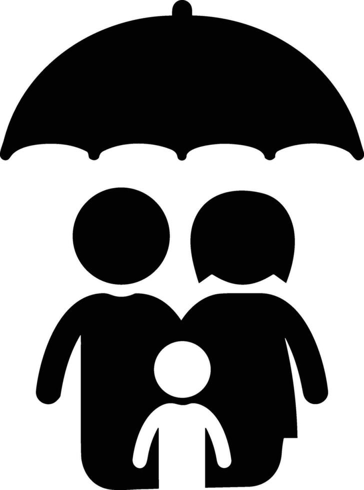 Regenschirm Schutz Symbol Symbol Vektor Bild. Illustration von das Sicherheit schützen Regenschirm Sicherheit Design Bild