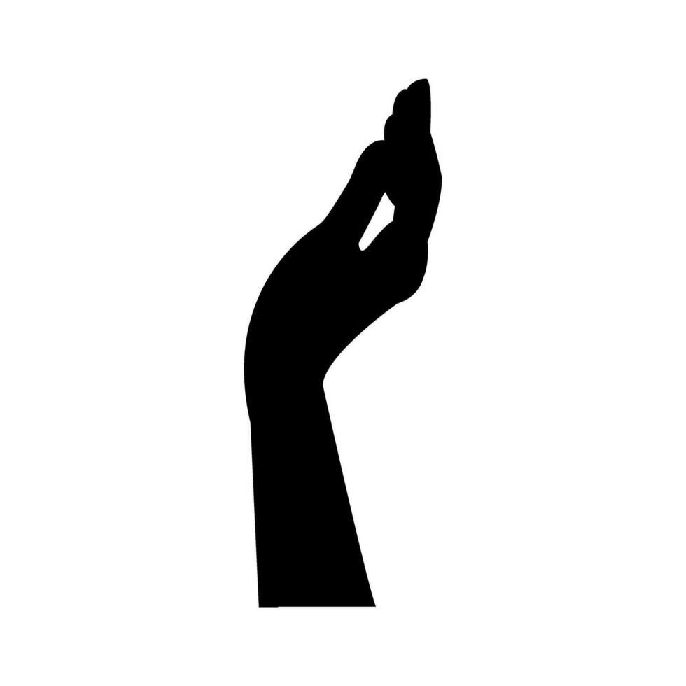 hand symbol ikon vektor. hand illustration tecken. symbol visad förbi de hand tecken. vektor