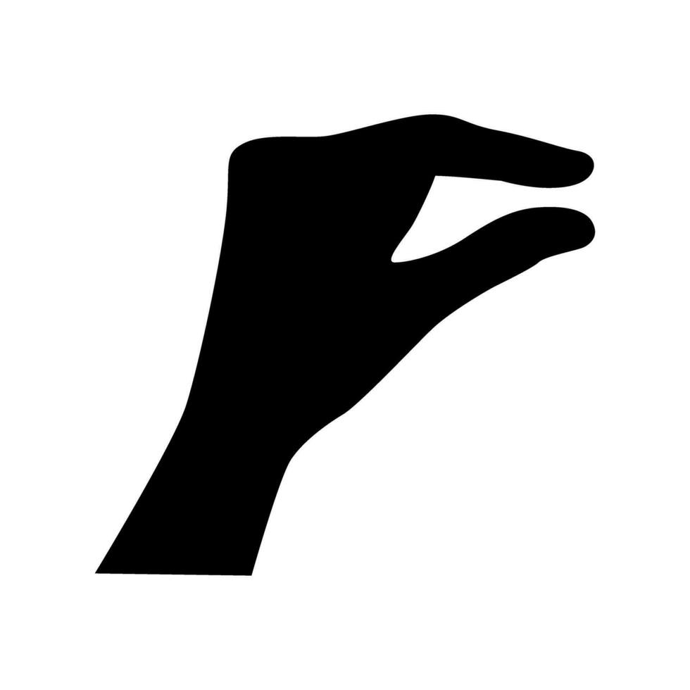 hand symbol ikon vektor. hand illustration tecken. symbol visad förbi de hand tecken. vektor