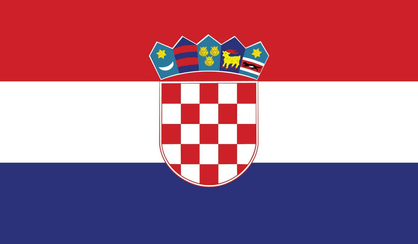 Kroatiens flagga vektor