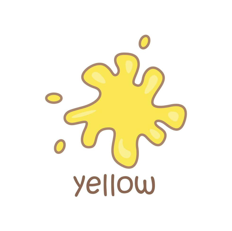 alfabet y för gul ordförråd skola lektion tecknad serie illustration vektor ClipArt klistermärke
