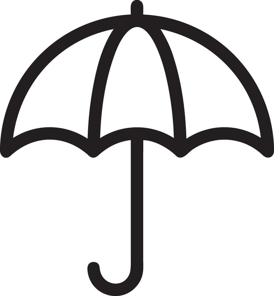 Regenschirm Schutz Symbol Symbol Vektor Bild. Illustration von das Sicherheit schützen Regenschirm Sicherheit Design Bild