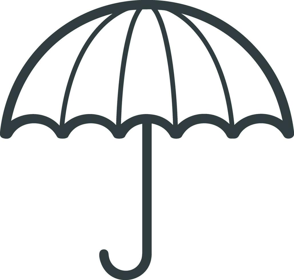 Regenschirm Schutz Symbol Symbol Vektor Bild. Illustration von das Sicherheit schützen Regenschirm Sicherheit Design Bild