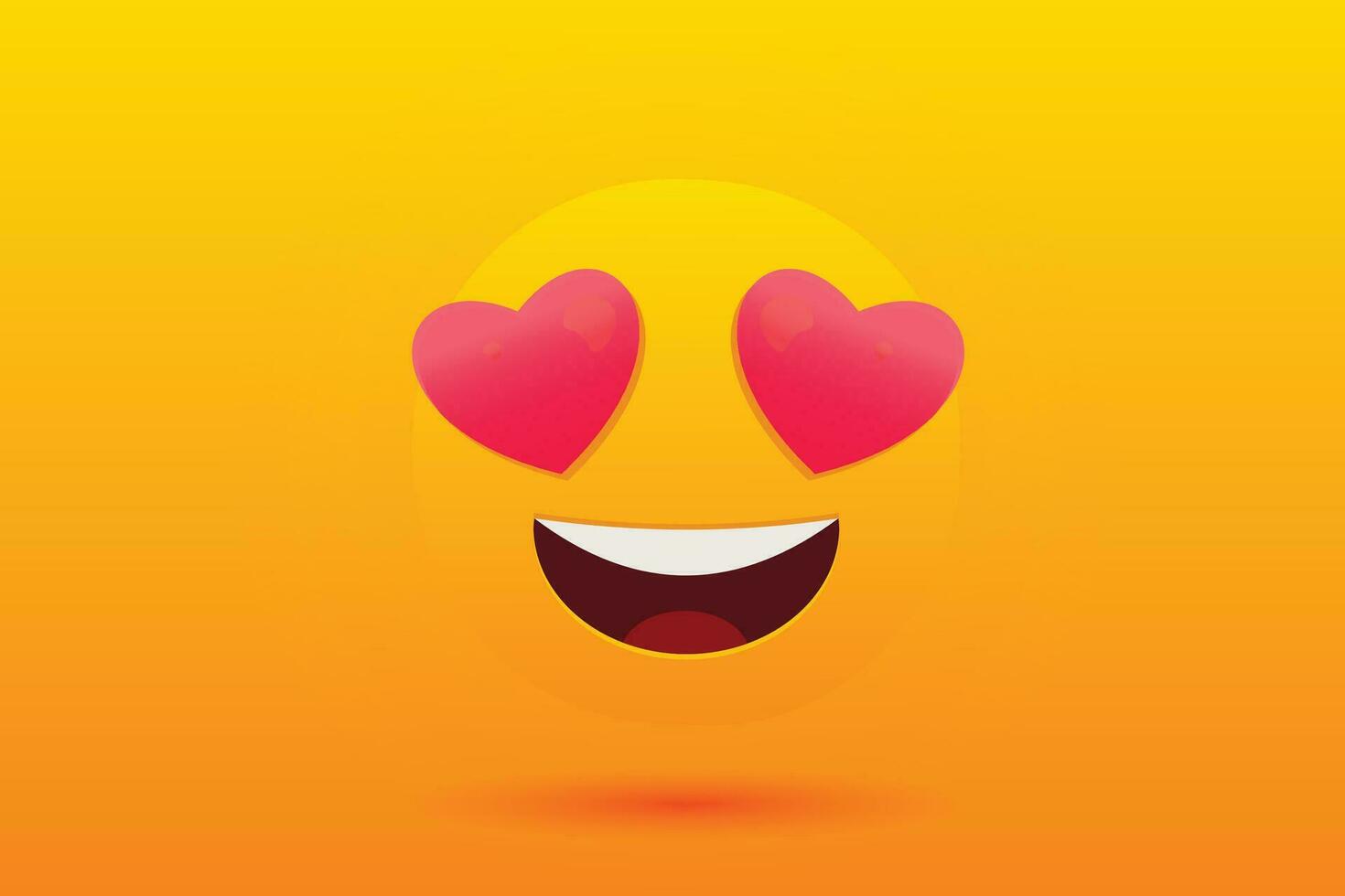 Vektor realistisch Sozial Medien Emoji Emoticon Vektor Illustration