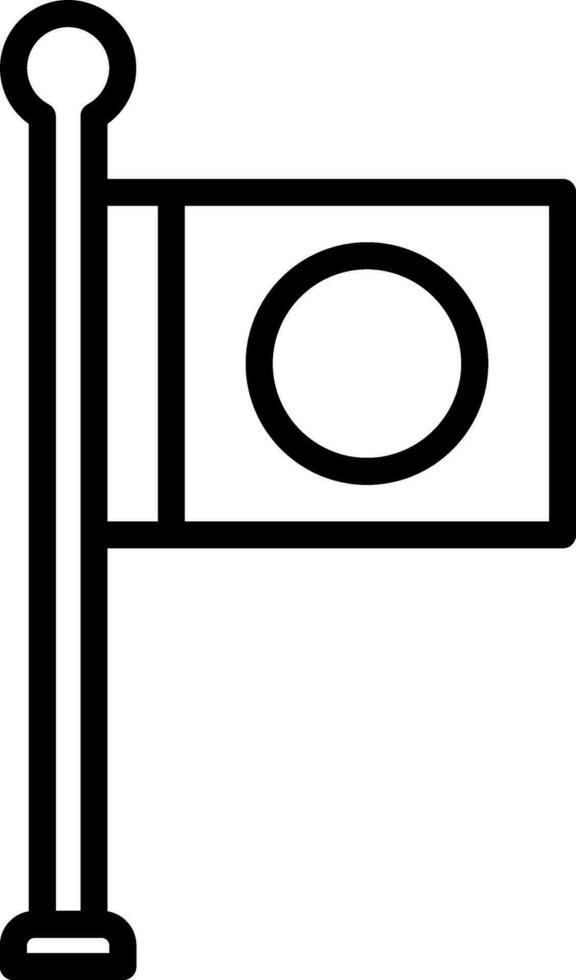 japan flagga vektor ikon design