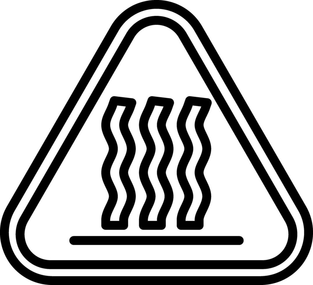 heiß Oberfläche Vektor Symbol Design
