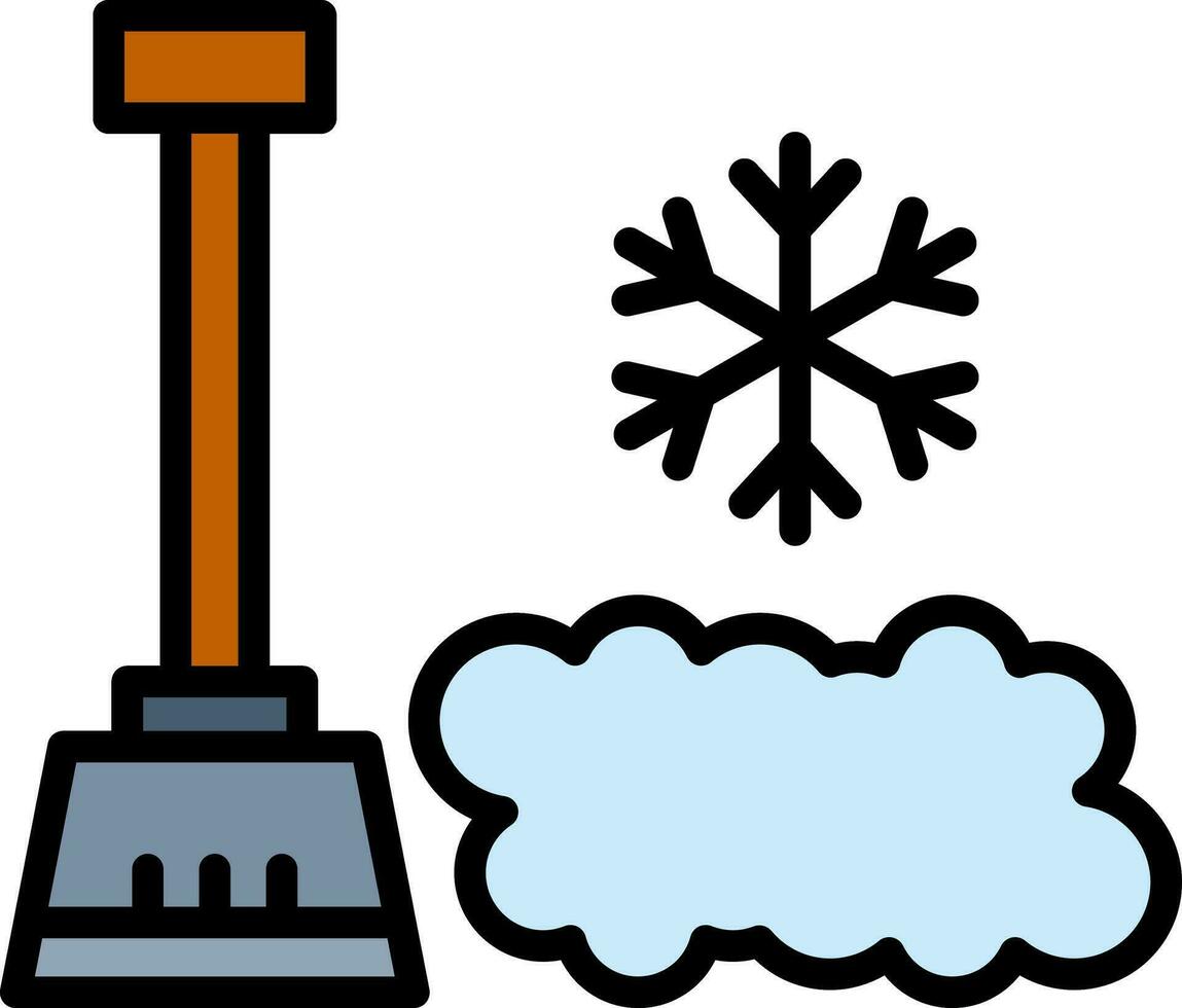 Schnee Schaufel Vektor Symbol Design