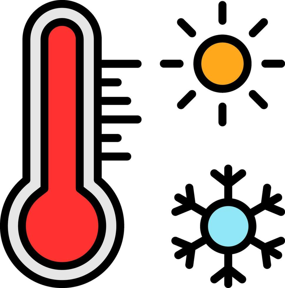 Thermometer-Vektor-Icon-Design vektor