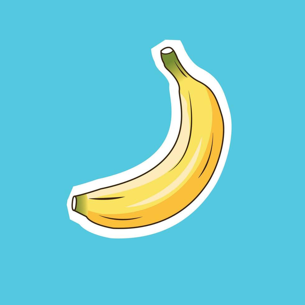 Aufkleber Banane Vektor Grafik Illustration