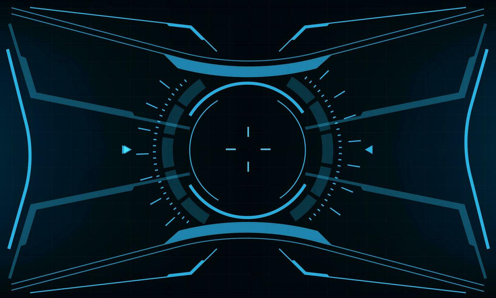 hud sci-fi gränssnitt skärm se blå geometrisk design virtuell verklighet trogen teknologi kreativ visa vektor