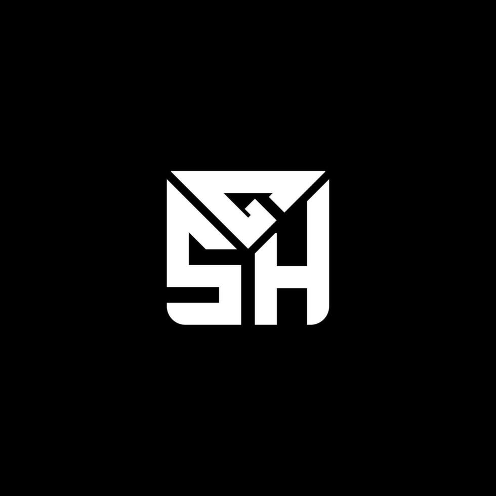gsh brev logotyp vektor design, gsh enkel och modern logotyp. gsh lyxig alfabet design