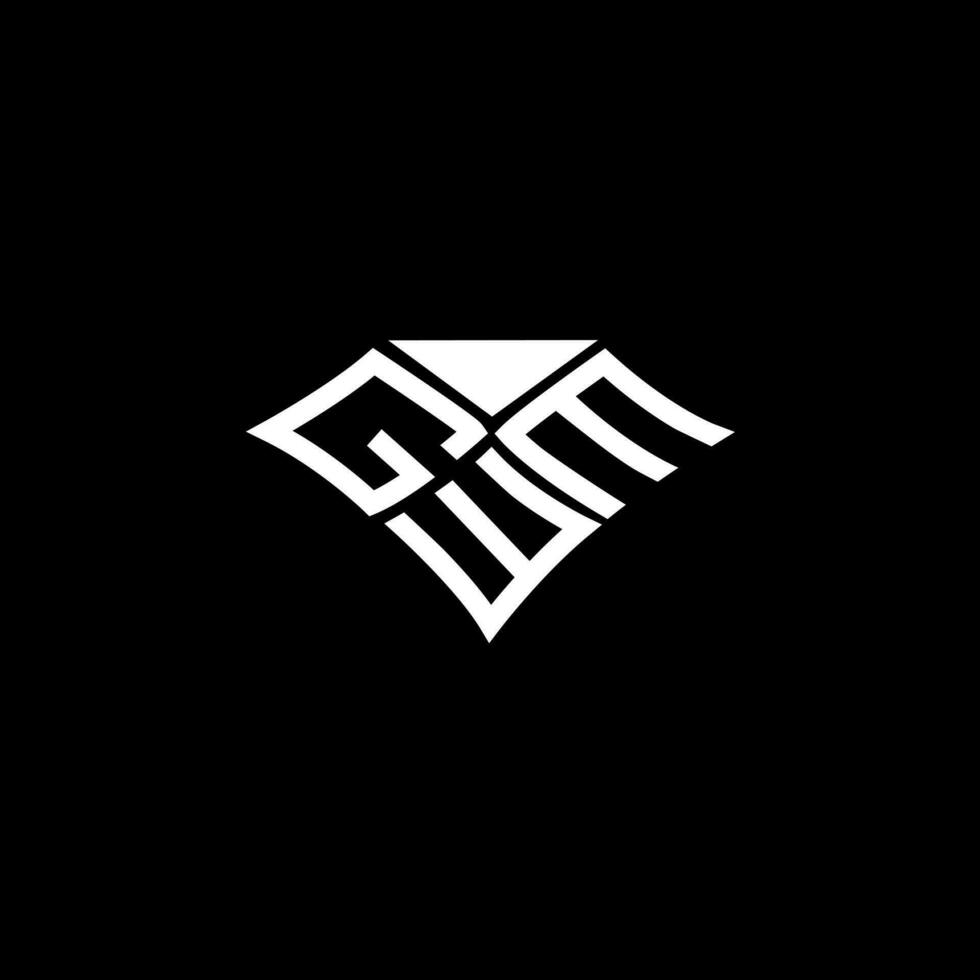 gwm brev logotyp vektor design, gwm enkel och modern logotyp. gwm lyxig alfabet design