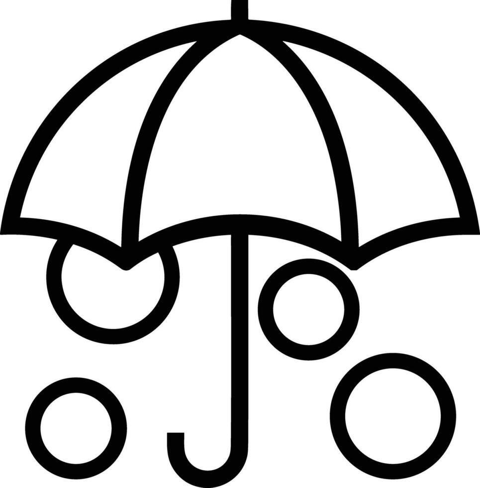 Regenschirm Schutz Symbol Symbol Vektor Bild. Illustration von das Sicherheit schützen Regenschirm Sicherheit Design Bild