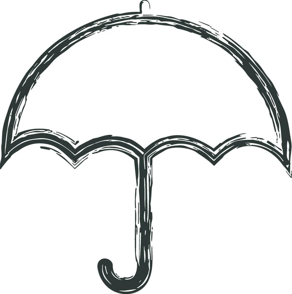 Regenschirm Schutz Symbol Symbol Vektor Bild. Illustration von das Sicherheit schützen Regenschirm Sicherheit Design Bild