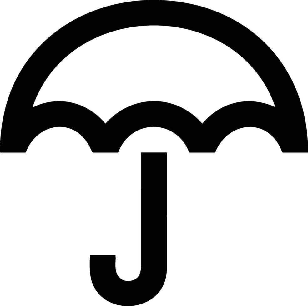 Regenschirm Schutz Symbol Symbol Vektor Bild. Illustration von das Sicherheit schützen Regenschirm Sicherheit Design Bild