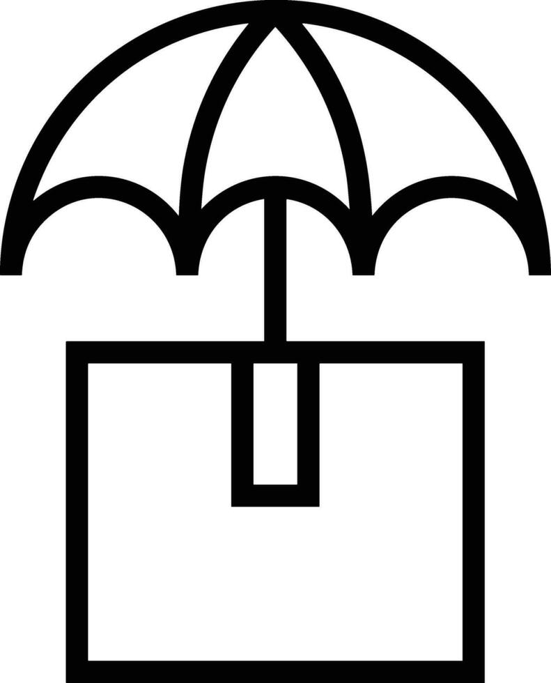 Regenschirm Schutz Symbol Symbol Vektor Bild. Illustration von das Sicherheit schützen Regenschirm Sicherheit Design Bild