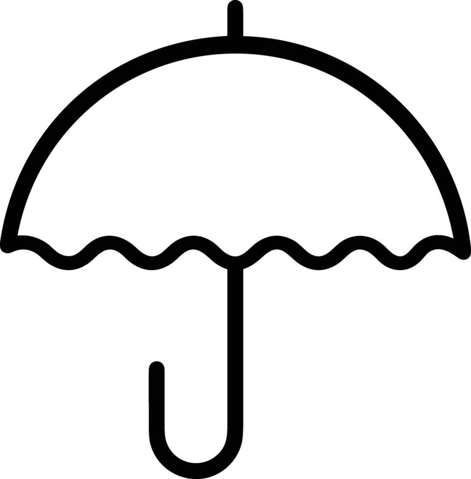 Regenschirm Schutz Symbol Symbol Vektor Bild. Illustration von das Sicherheit schützen Regenschirm Sicherheit Design Bild