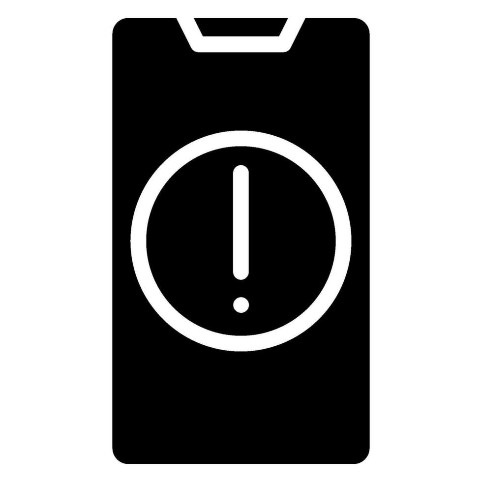 Alarm-Glyphe-Symbol vektor