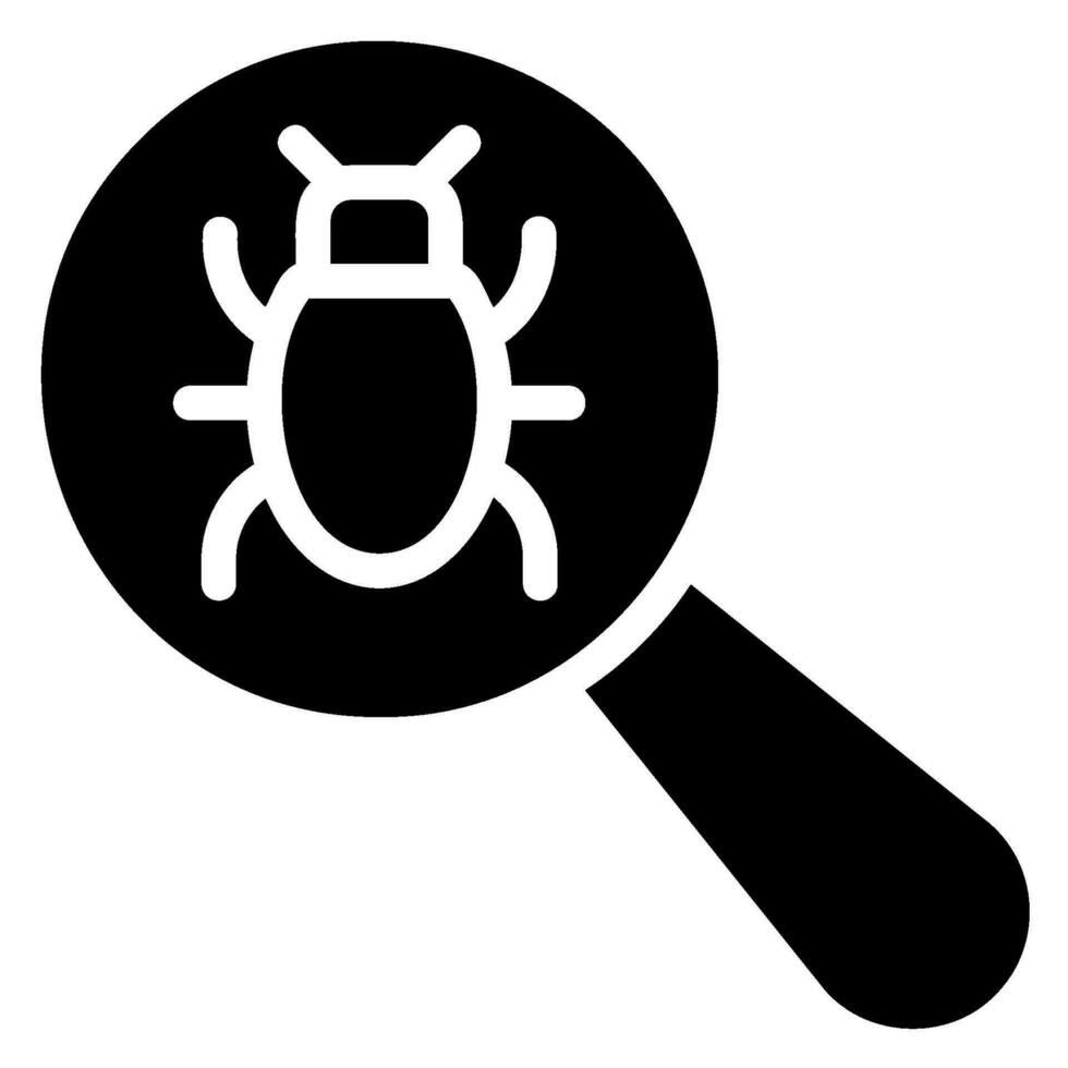 Debuggen Glyphe Symbol vektor