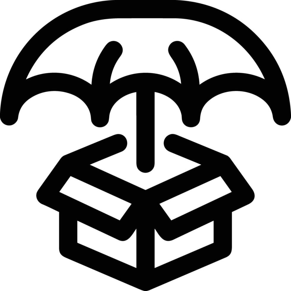 Regenschirm Schutz Symbol Symbol Vektor Bild. Illustration von das Sicherheit schützen Regenschirm Sicherheit Design Bild