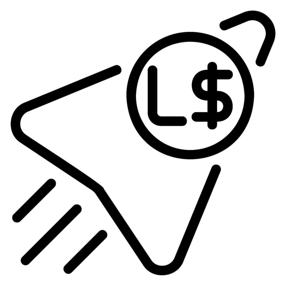 Liberia Linie Symbol vektor